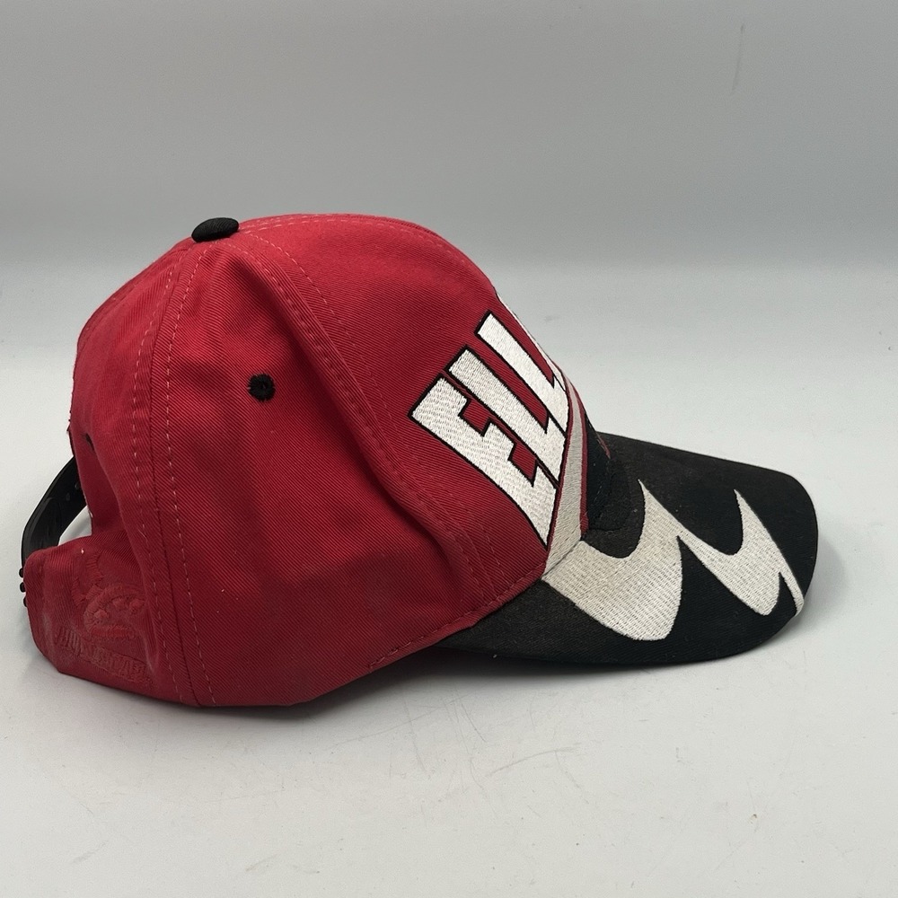 Vintage Dodge Hat Cap Snap Back Red Black NASCAR Racing Mens 90s Bill Elliott - Picture 2 of 5
